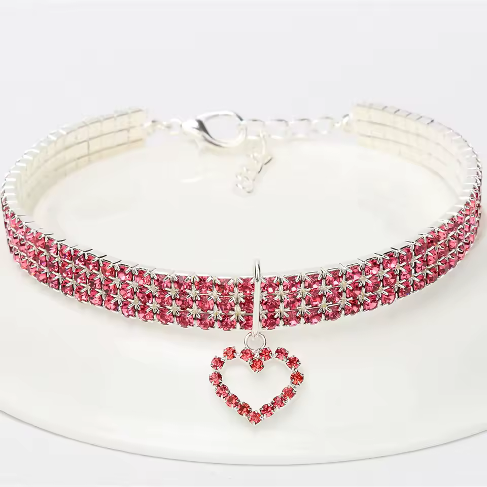 Crystal Charm Pet Collar