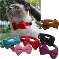 Soft Velvet Bow Collar for Cats